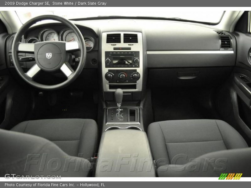 Stone White / Dark Slate Gray 2009 Dodge Charger SE