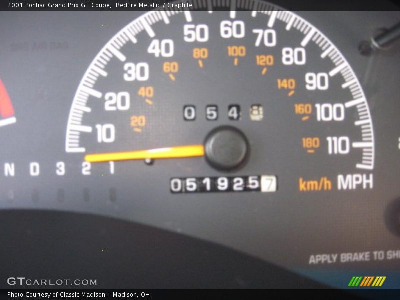 Redfire Metallic / Graphite 2001 Pontiac Grand Prix GT Coupe