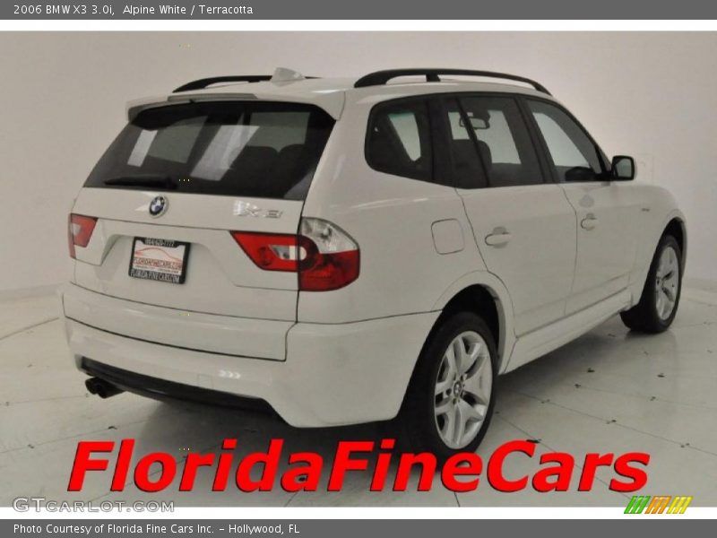 Alpine White / Terracotta 2006 BMW X3 3.0i