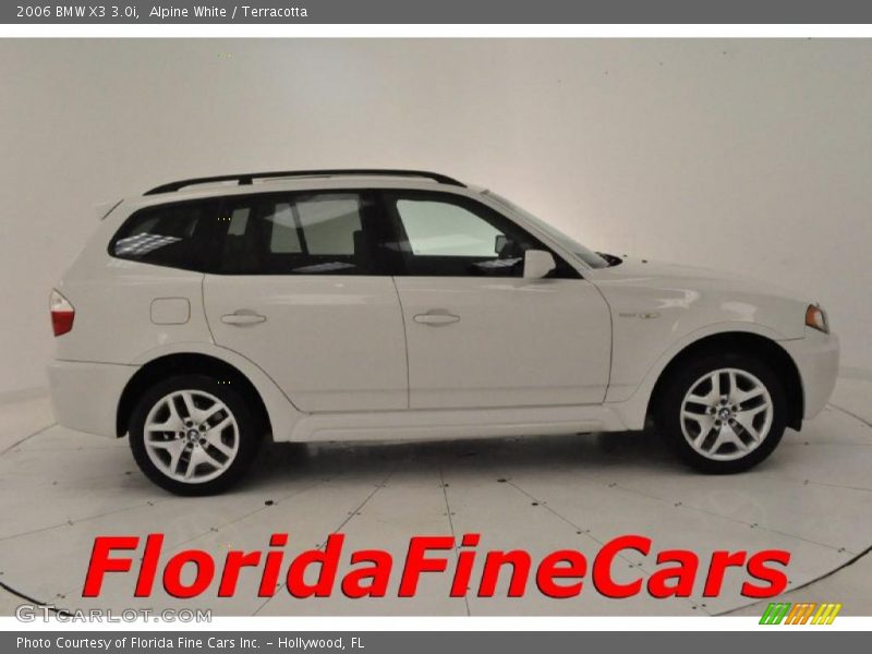 Alpine White / Terracotta 2006 BMW X3 3.0i