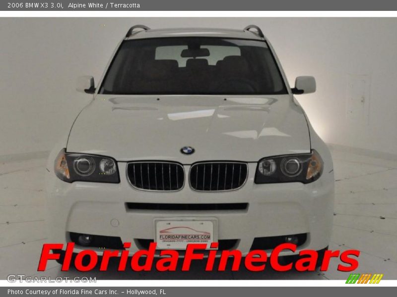 Alpine White / Terracotta 2006 BMW X3 3.0i