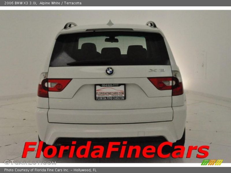 Alpine White / Terracotta 2006 BMW X3 3.0i