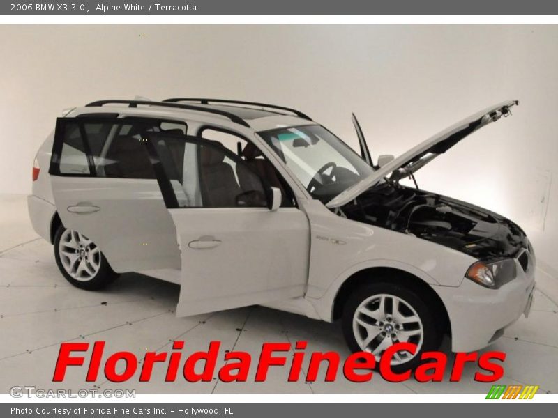 Alpine White / Terracotta 2006 BMW X3 3.0i