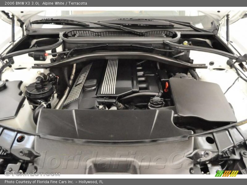 Alpine White / Terracotta 2006 BMW X3 3.0i