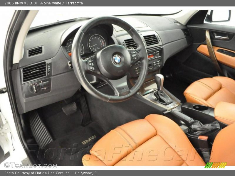 Alpine White / Terracotta 2006 BMW X3 3.0i