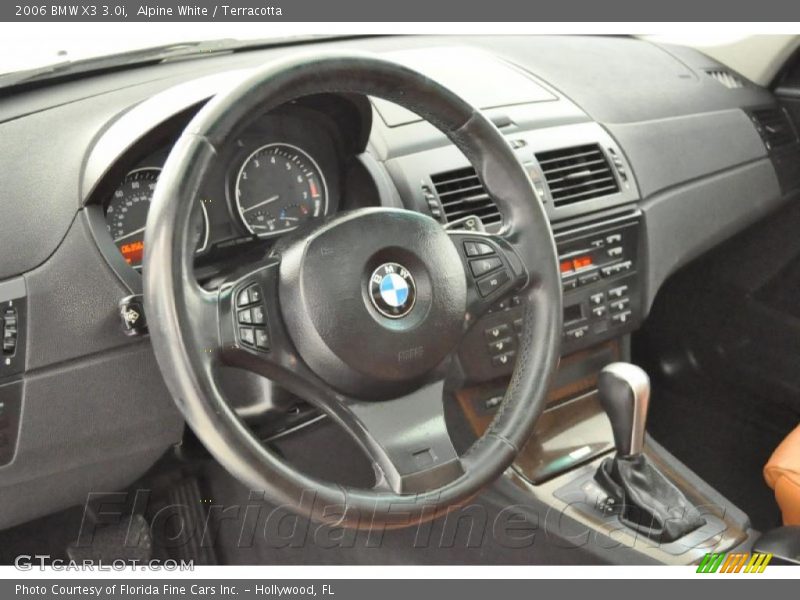 Alpine White / Terracotta 2006 BMW X3 3.0i