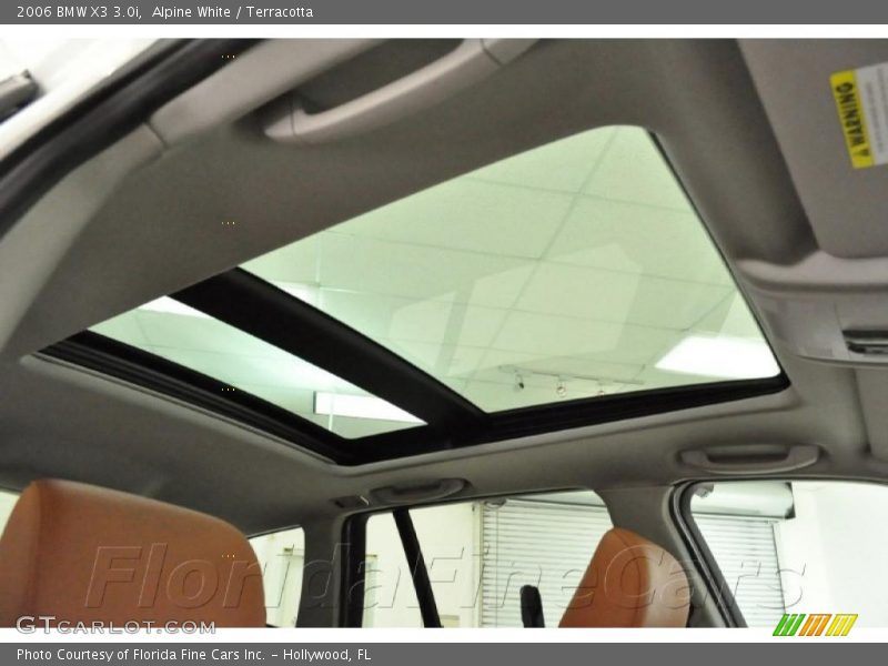 Alpine White / Terracotta 2006 BMW X3 3.0i