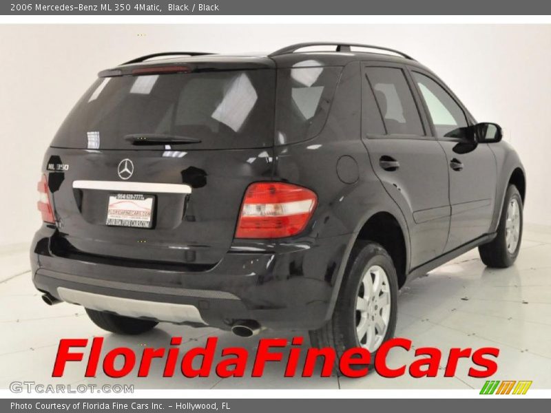 Black / Black 2006 Mercedes-Benz ML 350 4Matic