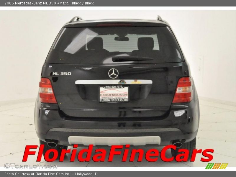 Black / Black 2006 Mercedes-Benz ML 350 4Matic