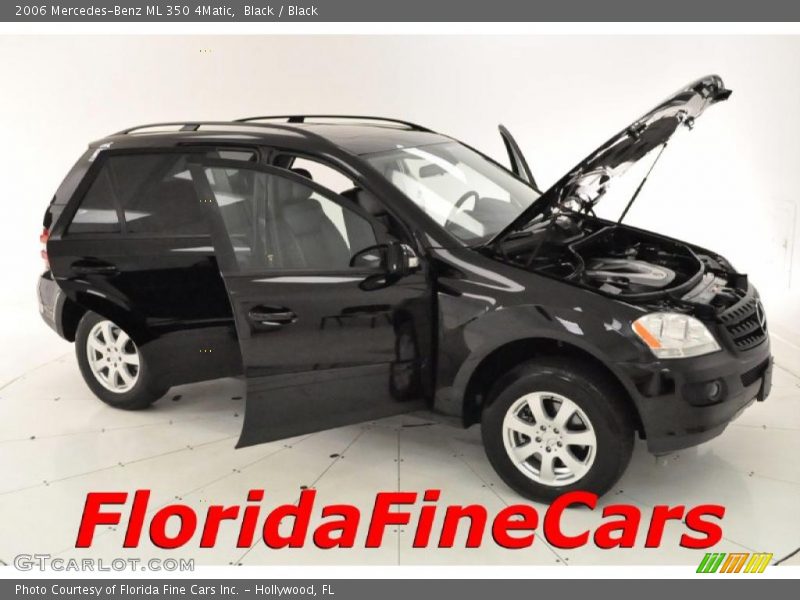 Black / Black 2006 Mercedes-Benz ML 350 4Matic