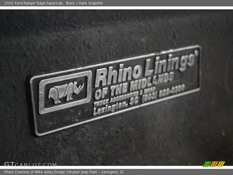 Black / Dark Graphite 2003 Ford Ranger Edge SuperCab