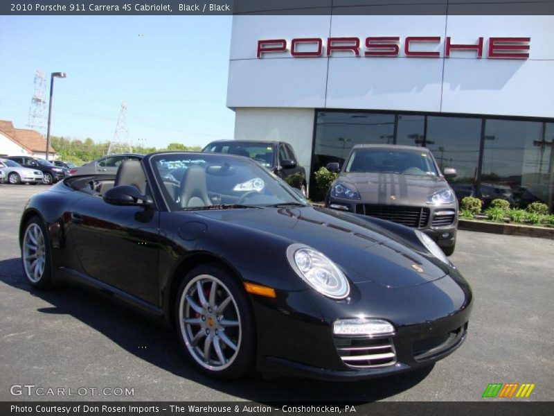 Black / Black 2010 Porsche 911 Carrera 4S Cabriolet