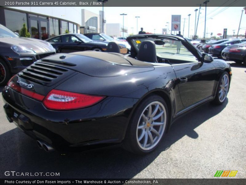 Black / Black 2010 Porsche 911 Carrera 4S Cabriolet