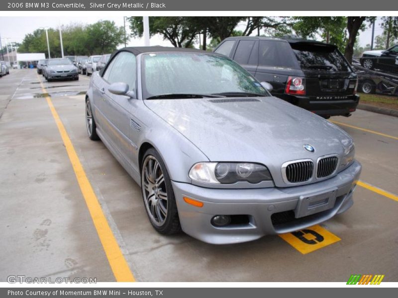Silver Grey Metallic / Black 2006 BMW M3 Convertible