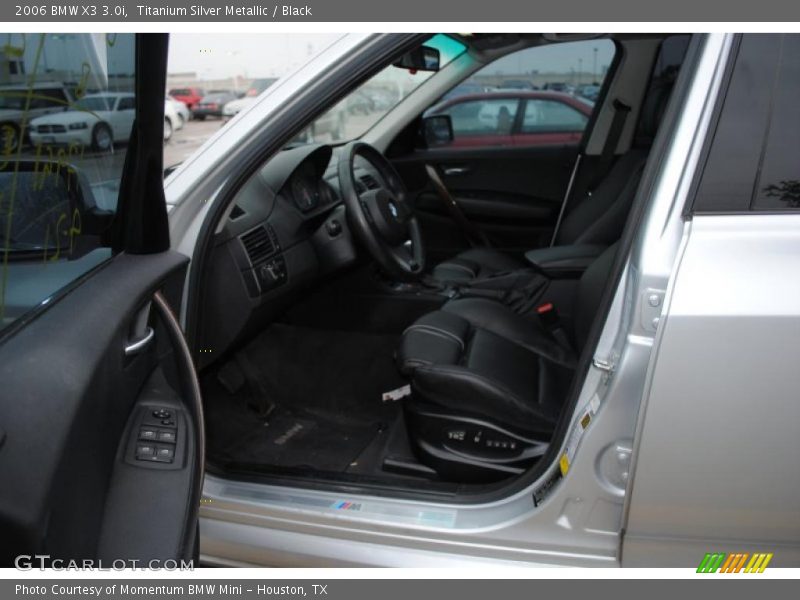 Titanium Silver Metallic / Black 2006 BMW X3 3.0i