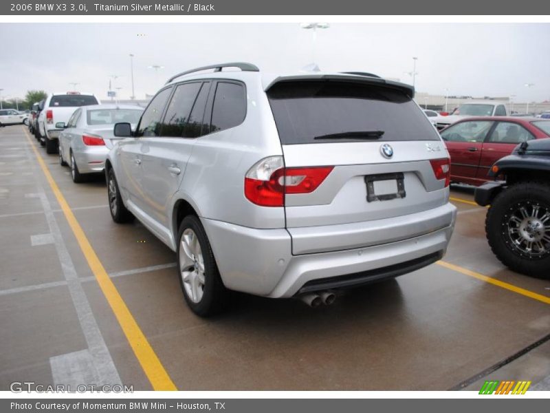 Titanium Silver Metallic / Black 2006 BMW X3 3.0i