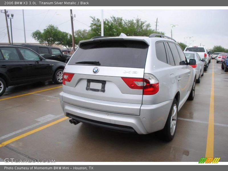 Titanium Silver Metallic / Black 2006 BMW X3 3.0i