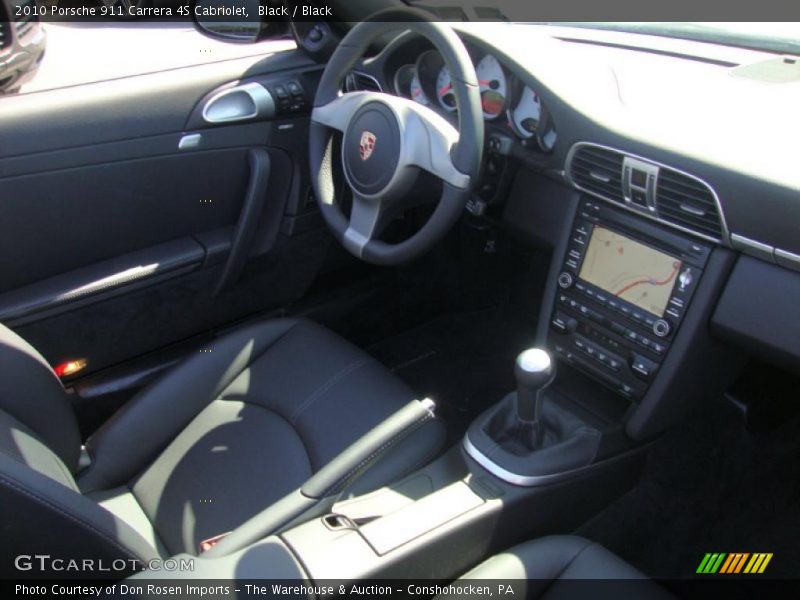 Black / Black 2010 Porsche 911 Carrera 4S Cabriolet