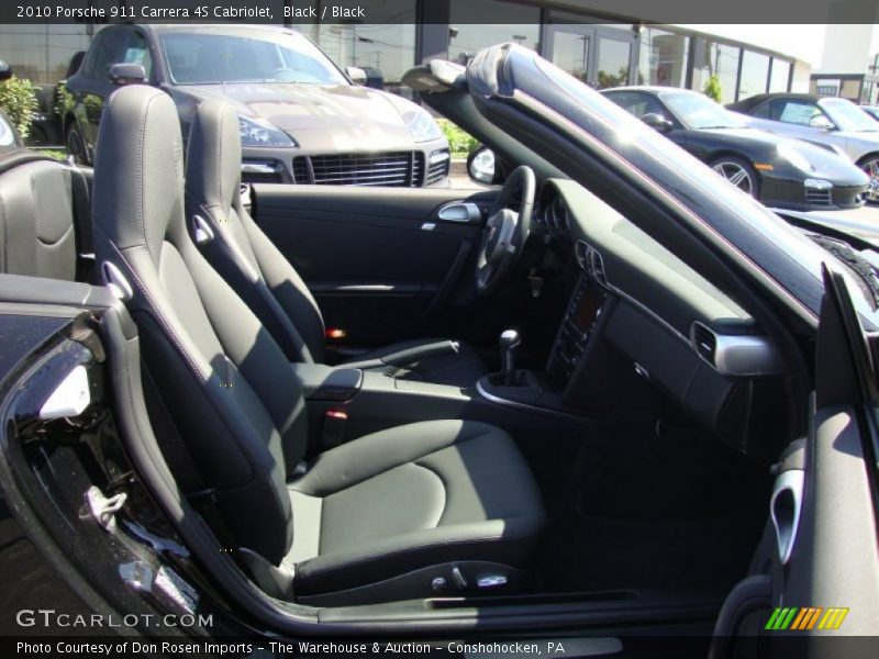 Black / Black 2010 Porsche 911 Carrera 4S Cabriolet