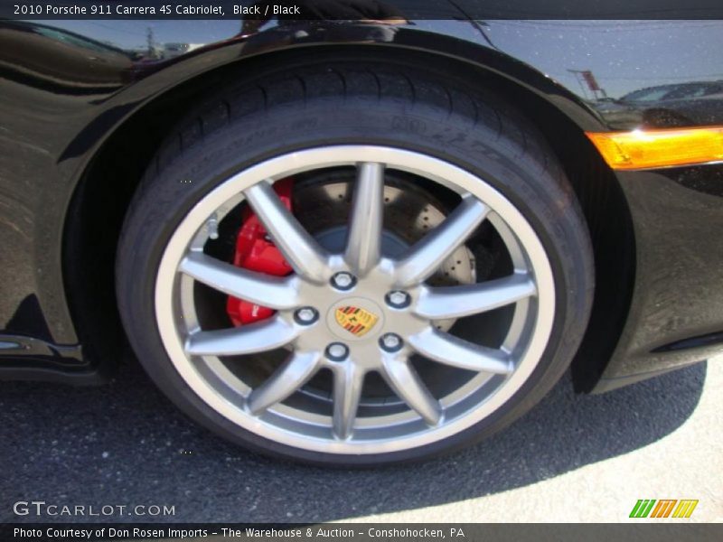 Black / Black 2010 Porsche 911 Carrera 4S Cabriolet