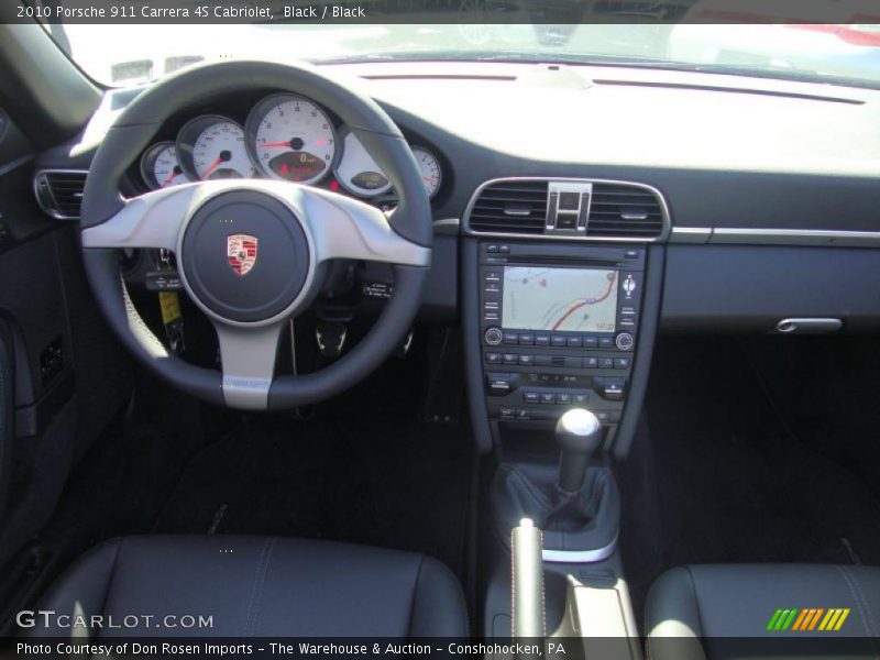 Black / Black 2010 Porsche 911 Carrera 4S Cabriolet