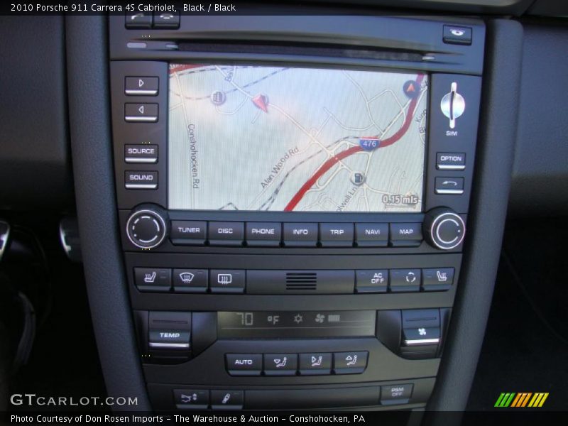 Black / Black 2010 Porsche 911 Carrera 4S Cabriolet