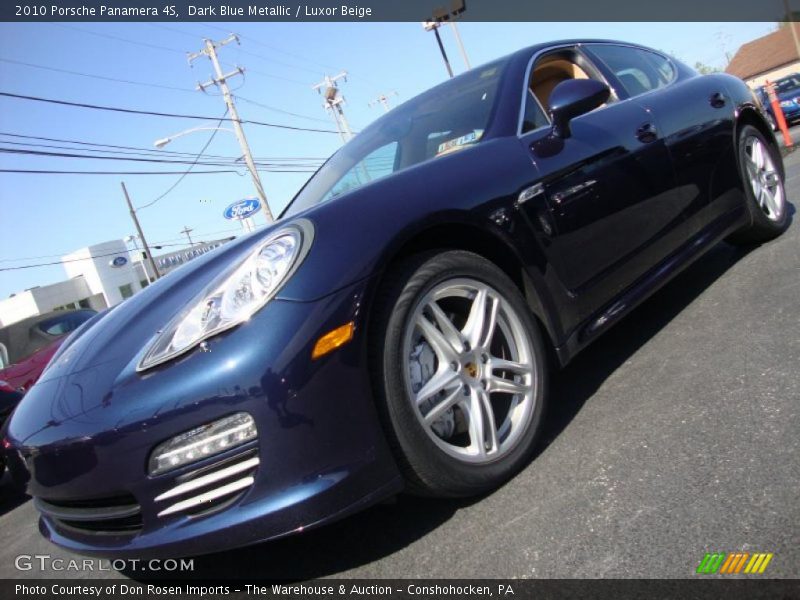 Dark Blue Metallic / Luxor Beige 2010 Porsche Panamera 4S