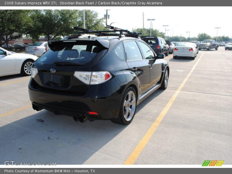 Obsidian Black Pearl / Carbon Black/Graphite Gray Alcantara 2008 Subaru Impreza WRX STi