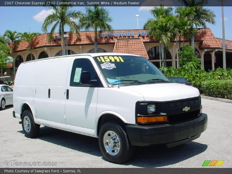 Summit White / Medium Pewter 2007 Chevrolet Express 2500 Commercial Van