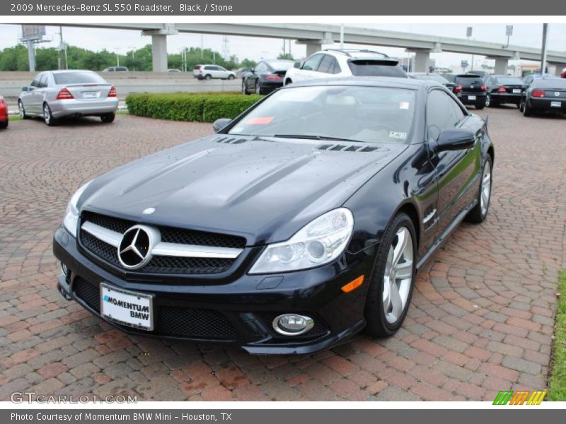 Black / Stone 2009 Mercedes-Benz SL 550 Roadster