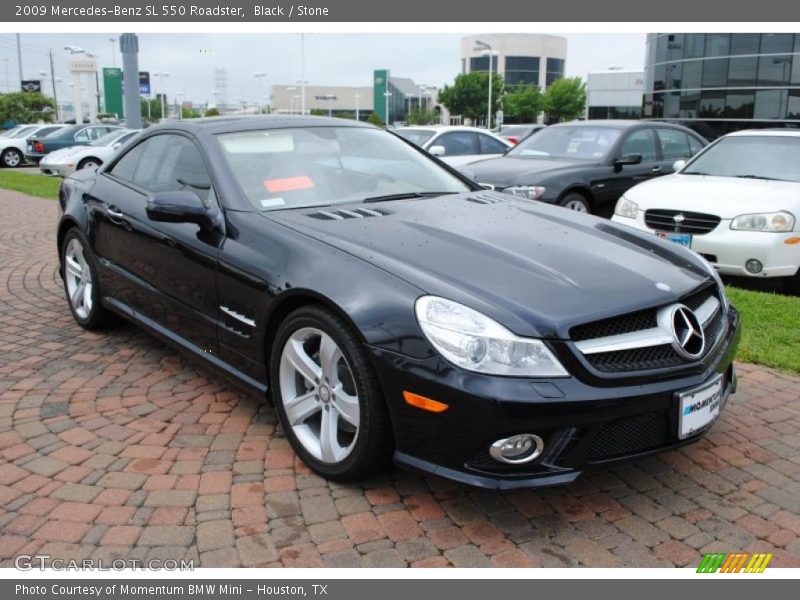 Black / Stone 2009 Mercedes-Benz SL 550 Roadster