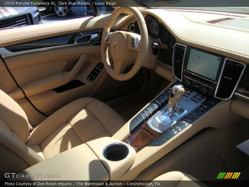 Dark Blue Metallic / Luxor Beige 2010 Porsche Panamera 4S