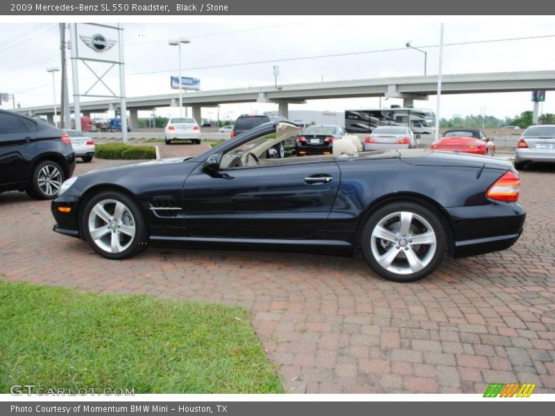 Black / Stone 2009 Mercedes-Benz SL 550 Roadster