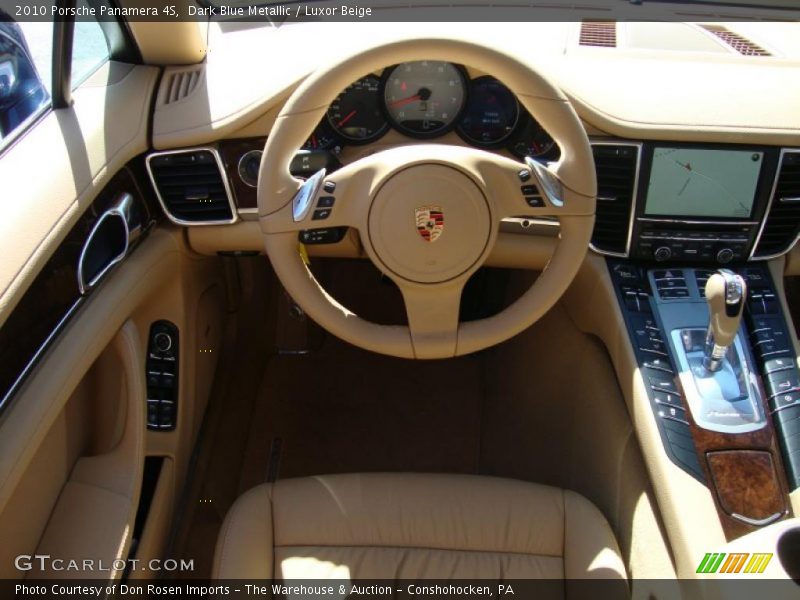 Dark Blue Metallic / Luxor Beige 2010 Porsche Panamera 4S