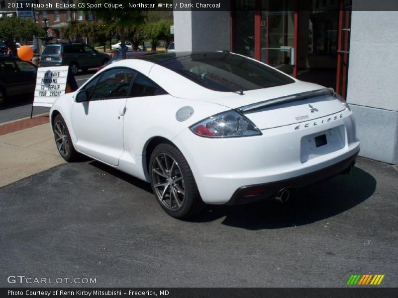 Northstar White / Dark Charcoal 2011 Mitsubishi Eclipse GS Sport Coupe