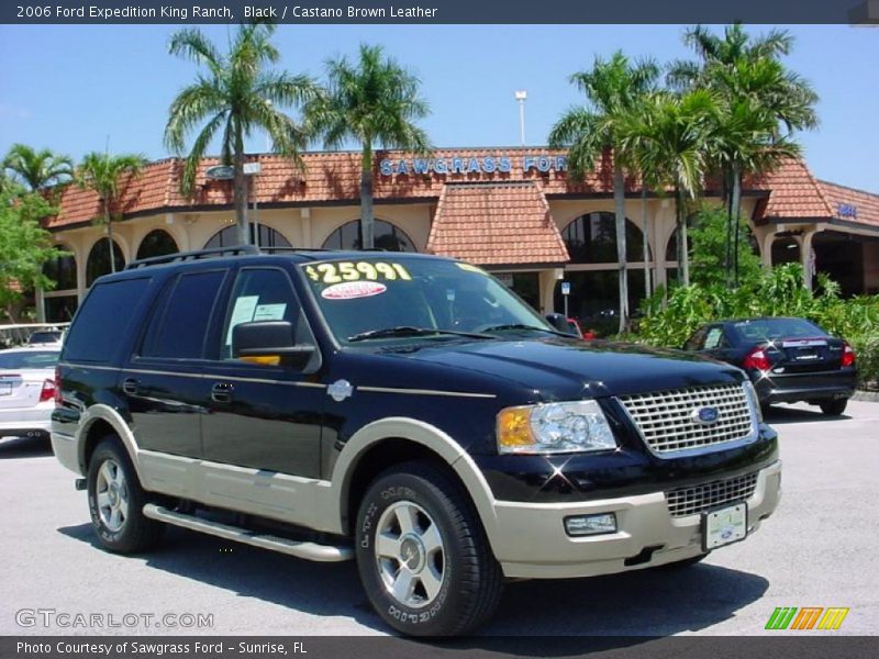 Black / Castano Brown Leather 2006 Ford Expedition King Ranch