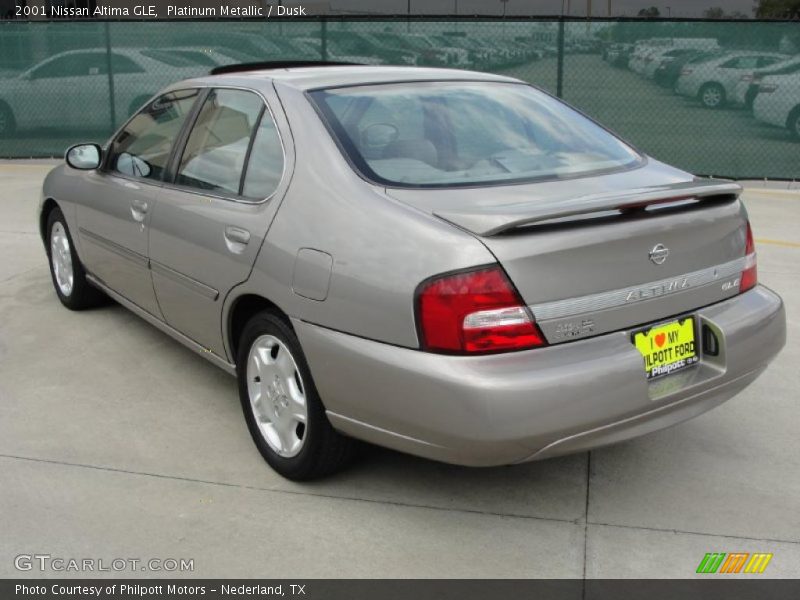 Platinum Metallic / Dusk 2001 Nissan Altima GLE