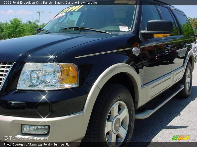 Black / Castano Brown Leather 2006 Ford Expedition King Ranch