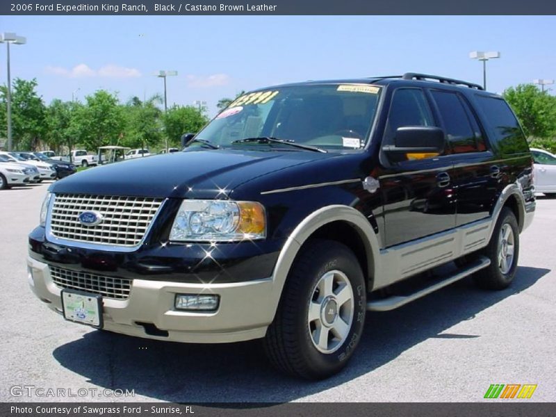 Black / Castano Brown Leather 2006 Ford Expedition King Ranch