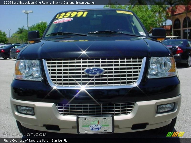 Black / Castano Brown Leather 2006 Ford Expedition King Ranch