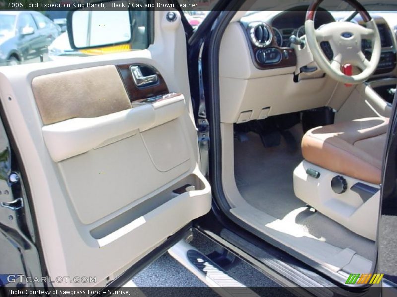 Black / Castano Brown Leather 2006 Ford Expedition King Ranch