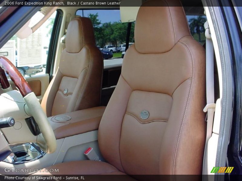 Black / Castano Brown Leather 2006 Ford Expedition King Ranch