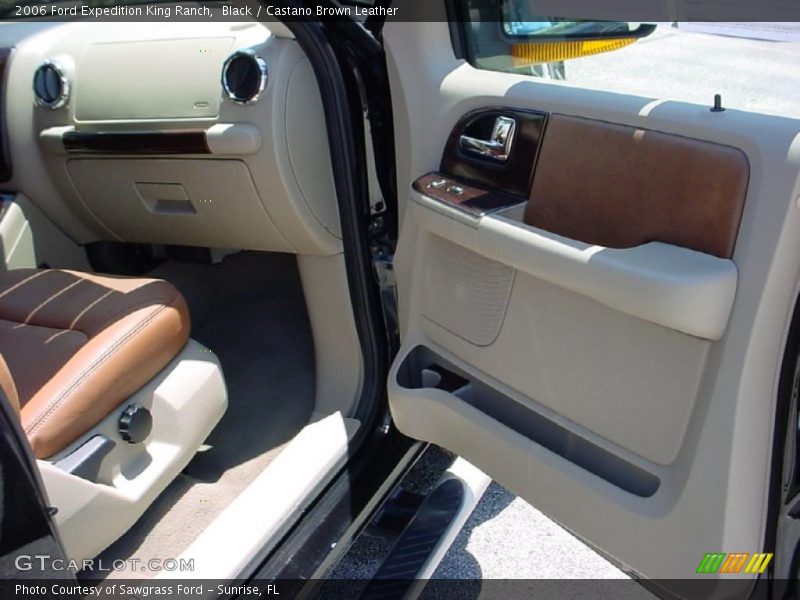 Black / Castano Brown Leather 2006 Ford Expedition King Ranch