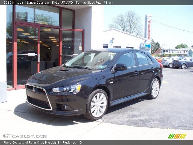 Tarmac Black Pearl / Black 2010 Mitsubishi Lancer Sportback RALLIART AWD