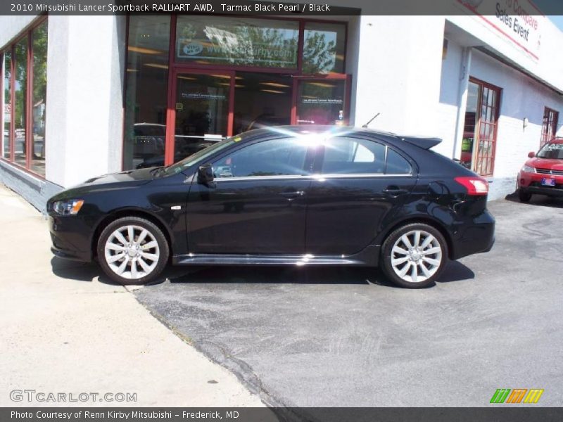 Tarmac Black Pearl / Black 2010 Mitsubishi Lancer Sportback RALLIART AWD