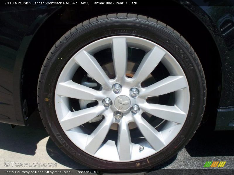 Tarmac Black Pearl / Black 2010 Mitsubishi Lancer Sportback RALLIART AWD