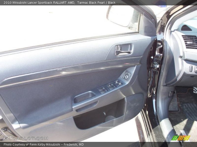 Tarmac Black Pearl / Black 2010 Mitsubishi Lancer Sportback RALLIART AWD