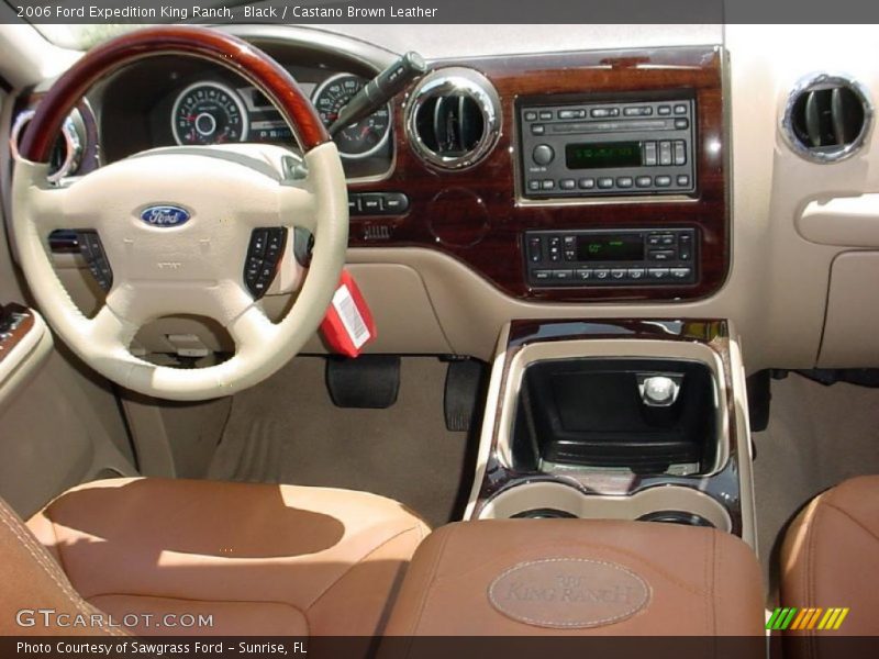 Black / Castano Brown Leather 2006 Ford Expedition King Ranch