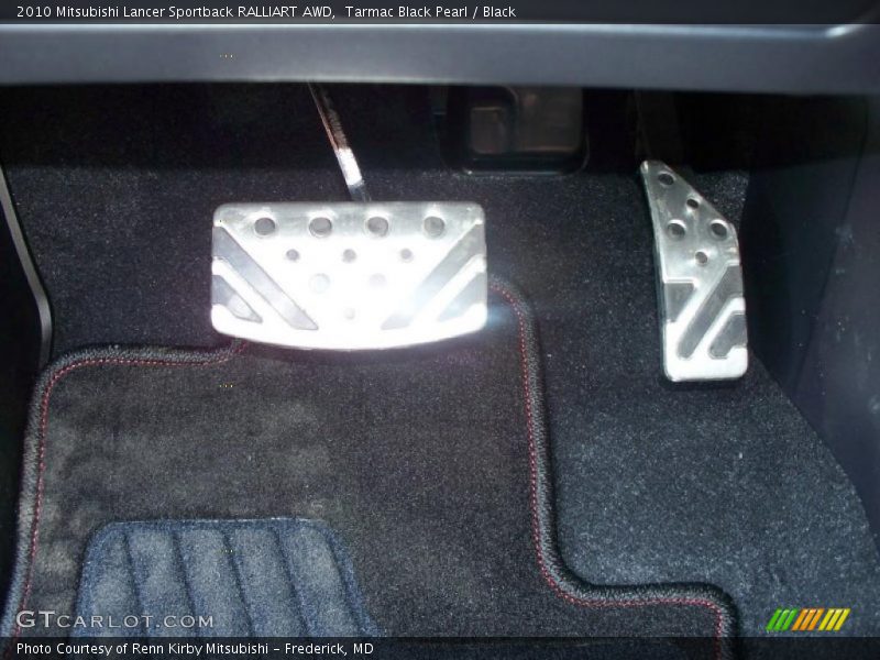 Tarmac Black Pearl / Black 2010 Mitsubishi Lancer Sportback RALLIART AWD