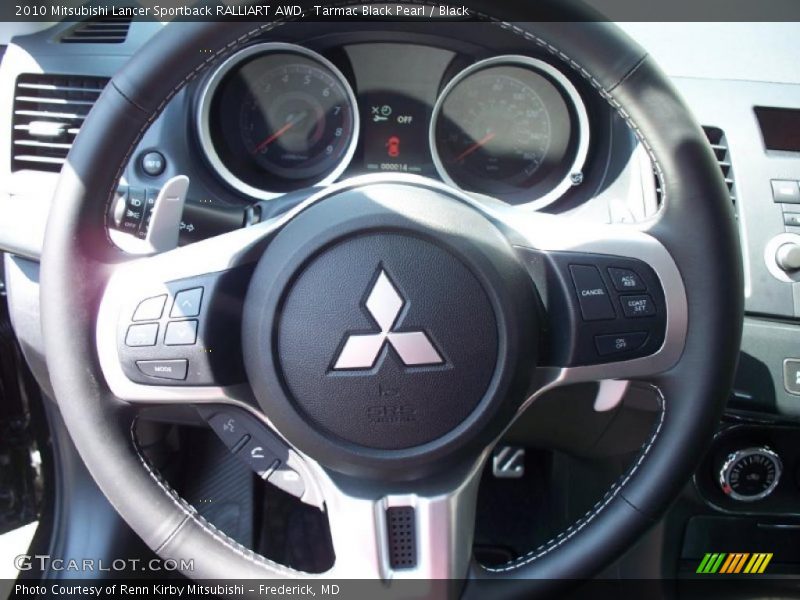 Tarmac Black Pearl / Black 2010 Mitsubishi Lancer Sportback RALLIART AWD